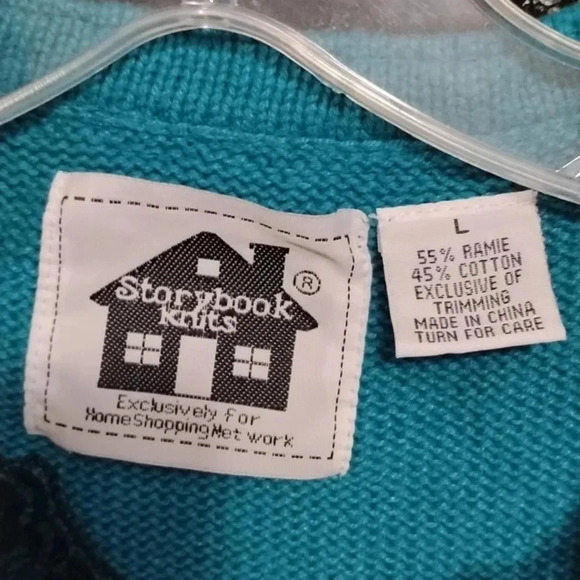 Storybook Knits "Jeweled Flight" Lace Sequins Embroidered Butterfly Sweater - Picture 10 of 13